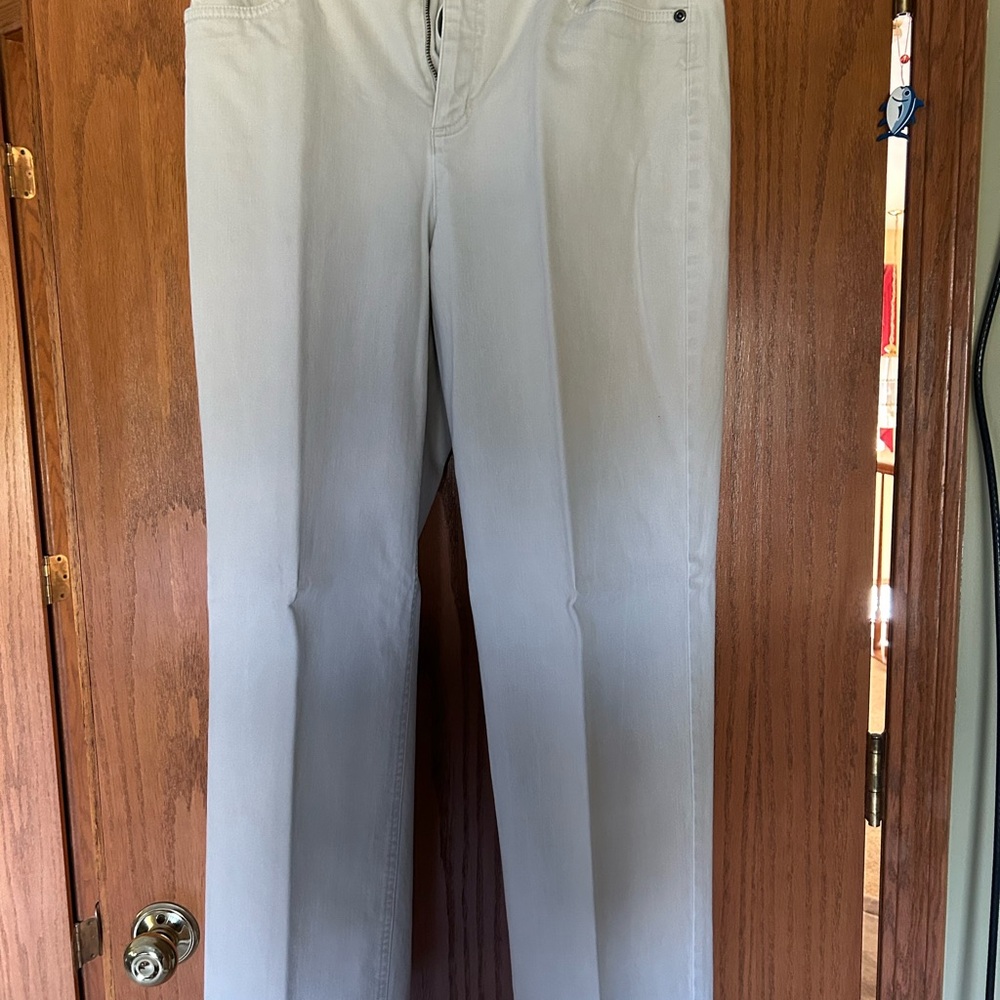 Talbots stretch khakis, size 10